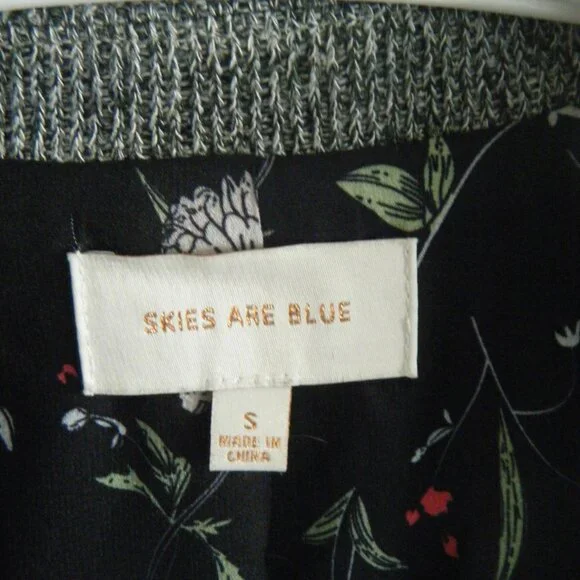 skies are blue gray triblend collared blazer with buttons on the cuff & pockets - Picture 6 of 8